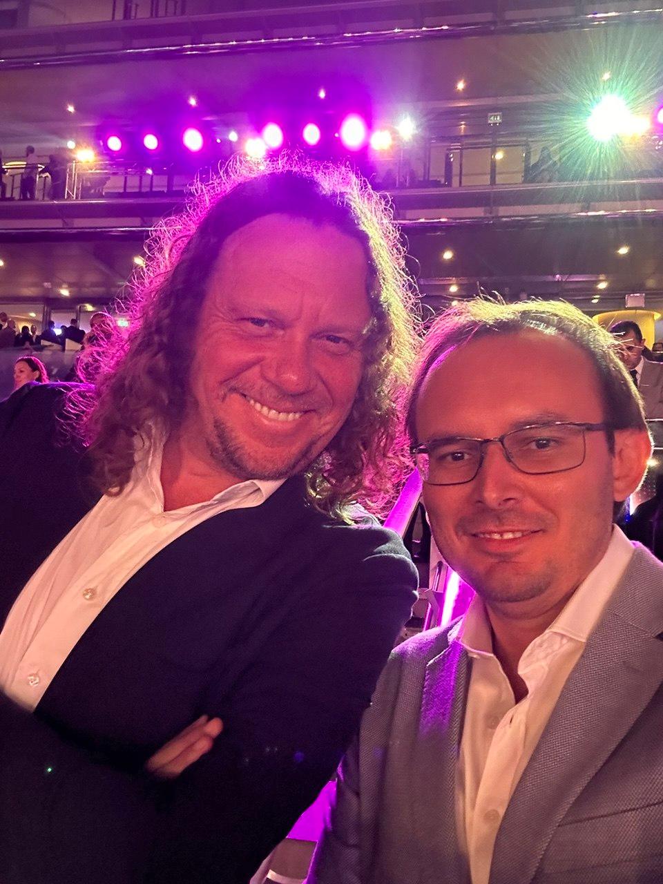 Networking at a Dubai industry event